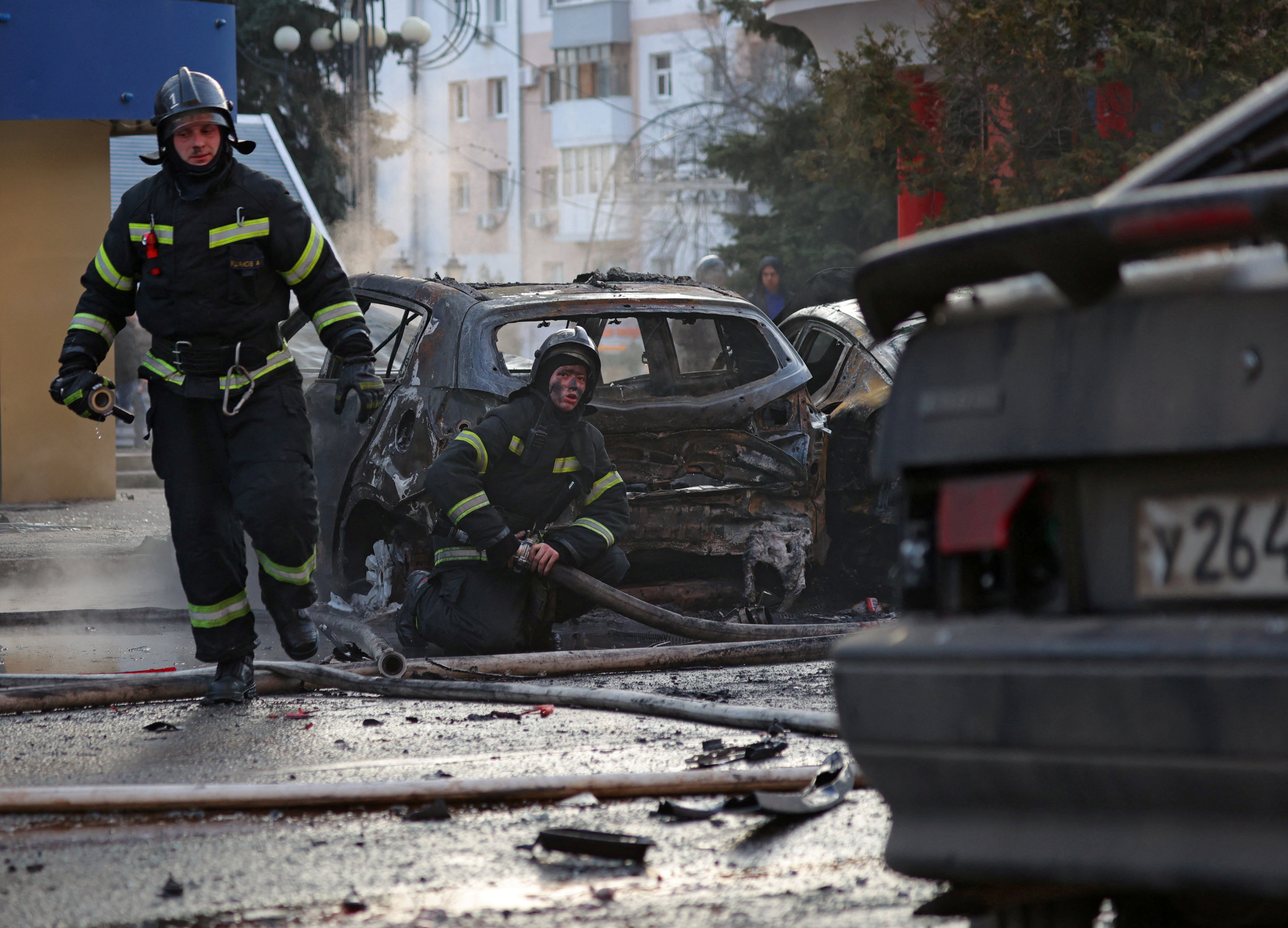 Aftermath of shelling in Belgorod