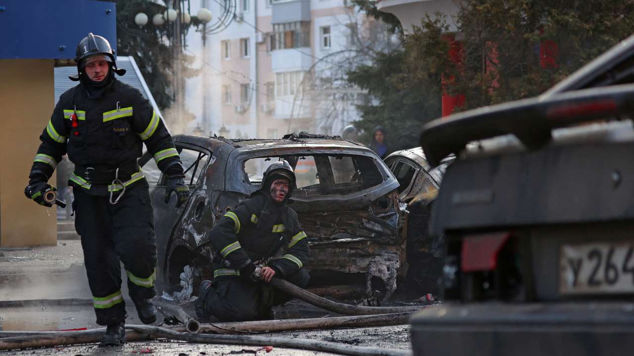 Aftermath of shelling in Belgorod