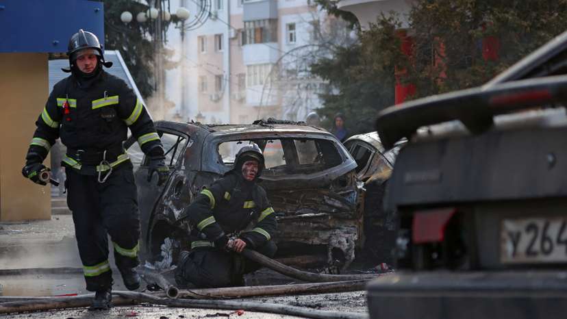 Aftermath of shelling in Belgorod