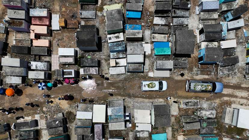Aftermath of the Jet Set nightclub roof collapse, in Santo Domingo