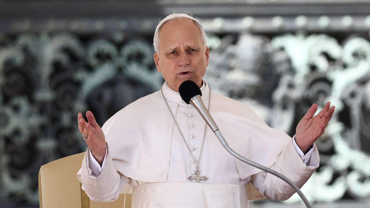 Pope Leo XIV holds a weekly general audience in Saint Peter's Square at the Vatican