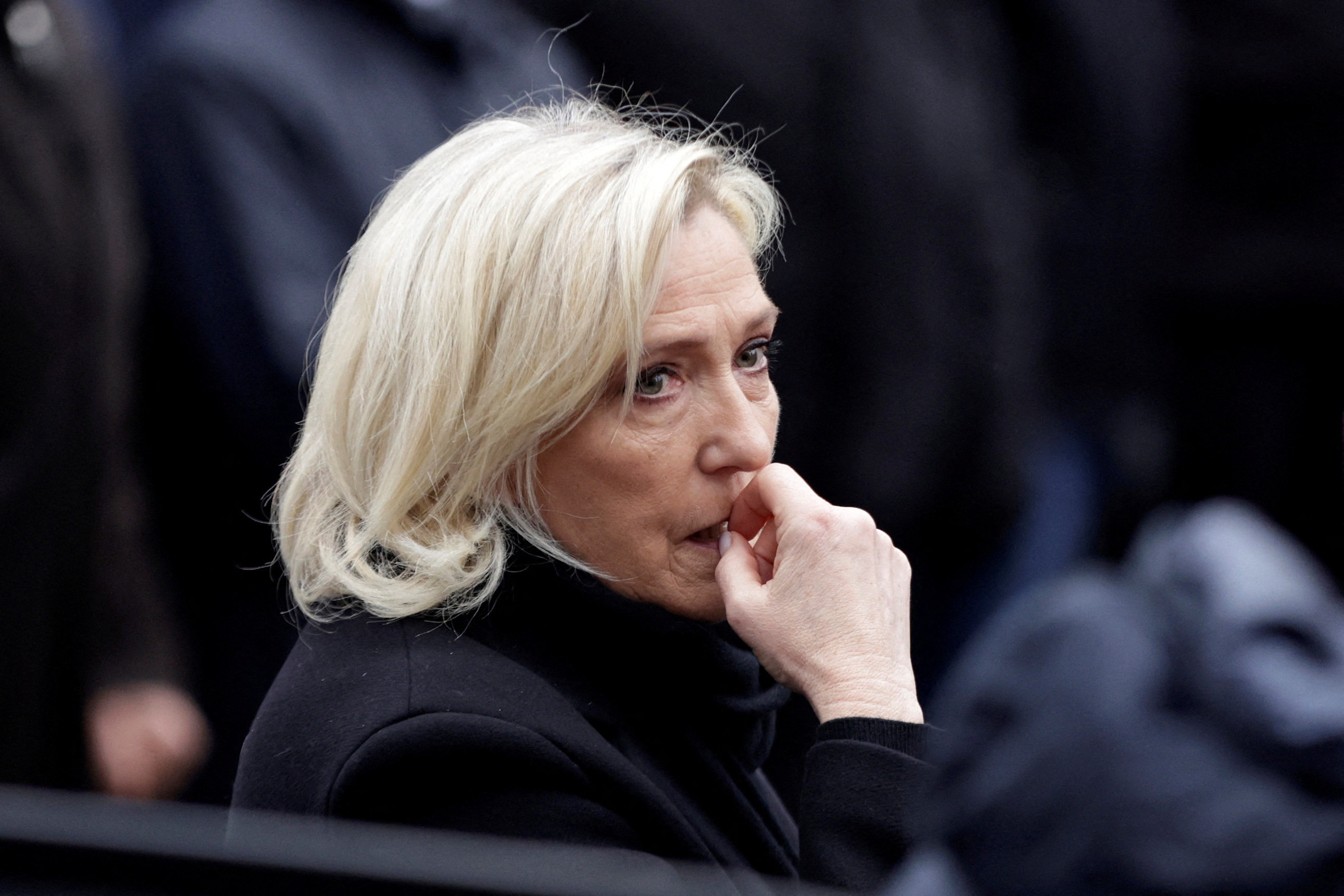 Religious ceremony in homage of late French far right's Jean-Marie Le Pen, in Paris