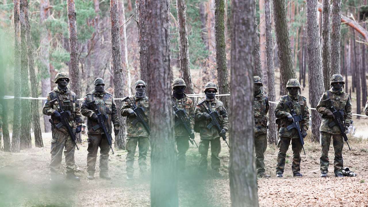 German Defence Minister Pistorius and German President Steinmeier visit Ukrainians undergoing Leopard tank training in Klietz