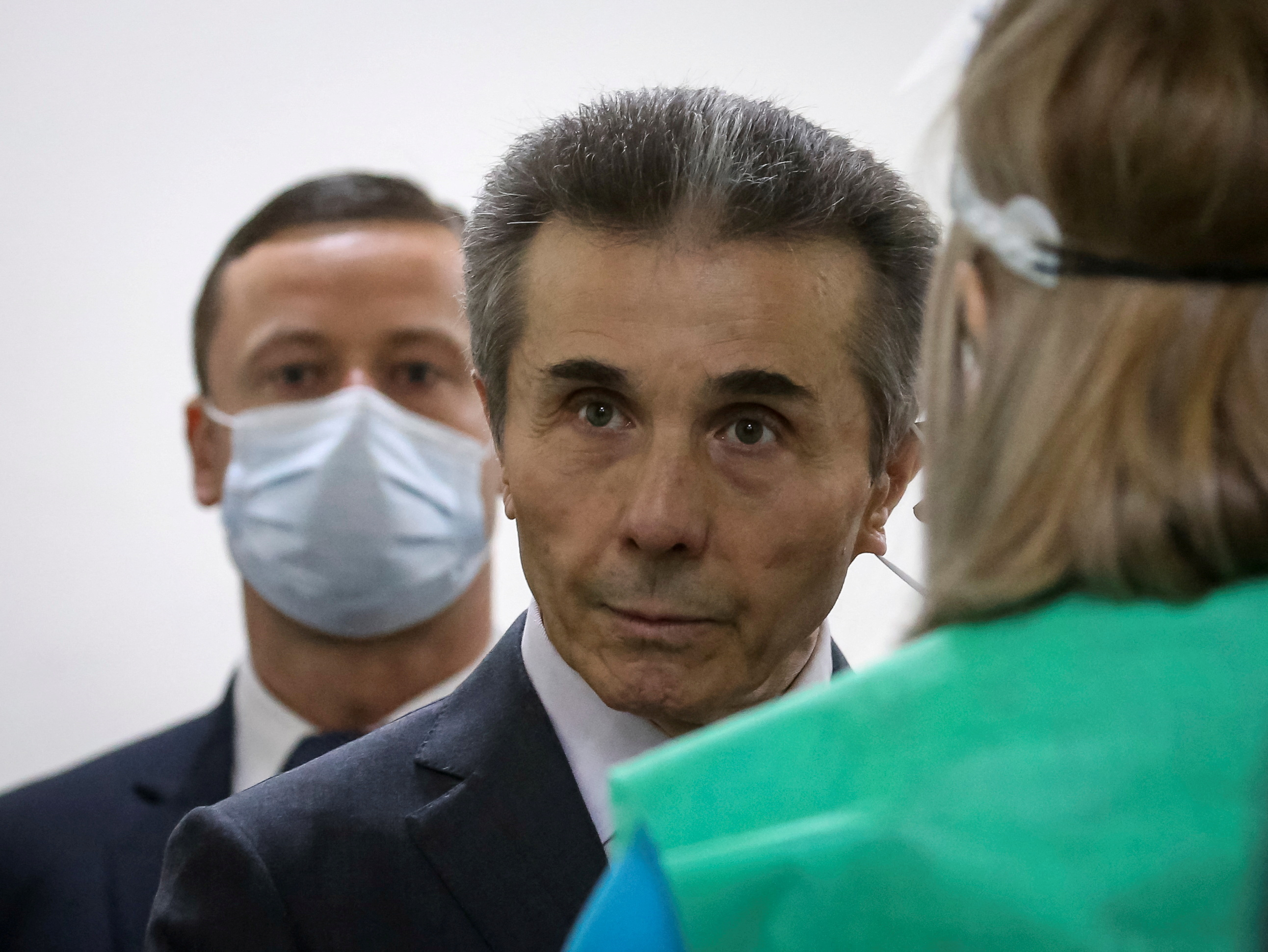 FILE PHOTO: Bidzina Ivanishvili, Georgia's former prime minister, votes during a municipal election in Tbilisi