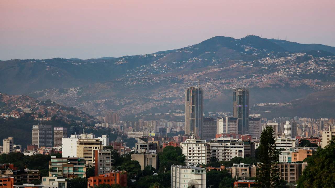 A general view of Caracas, on the day of the inauguration of Venezuela's President Nicolas Maduro