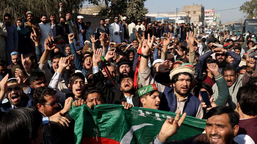 A day after general election in Pakistan