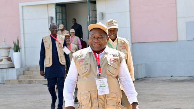 Former Mozambican President Filipe Nyusi leads the delegation for election observation in Guinea-Bissau. Photo Credit: Umaro Sissoco Embalo's Facebook page