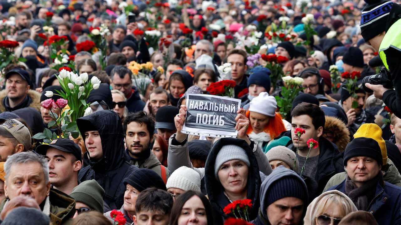 Funeral of Russian opposition leader Alexei Navalny