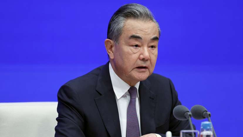FILE PHOTO: Chinese Foreign Minister Wang Yi attends a press conference in Beijing