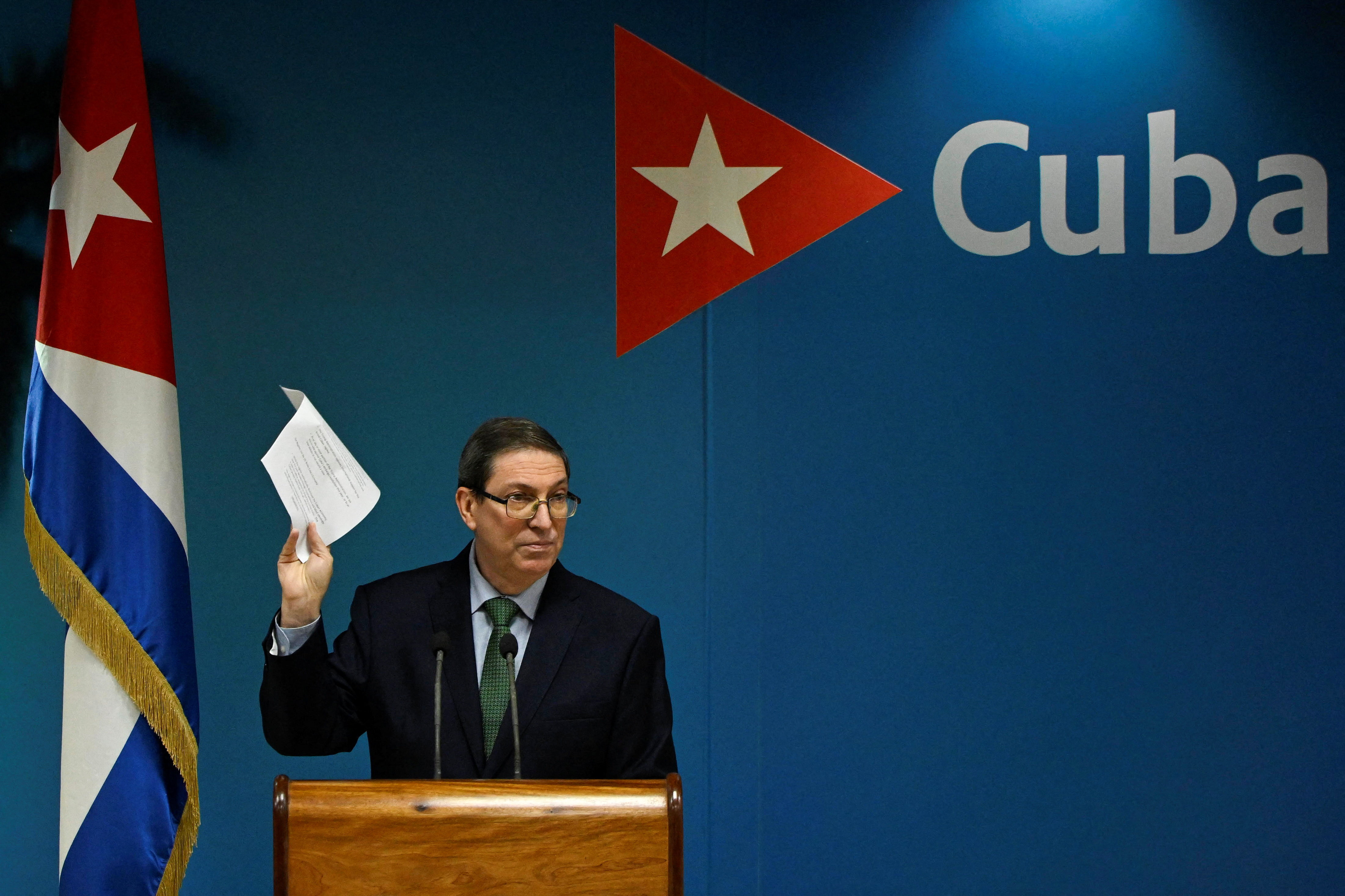 Cuban foreign minister calls press conference in Havana