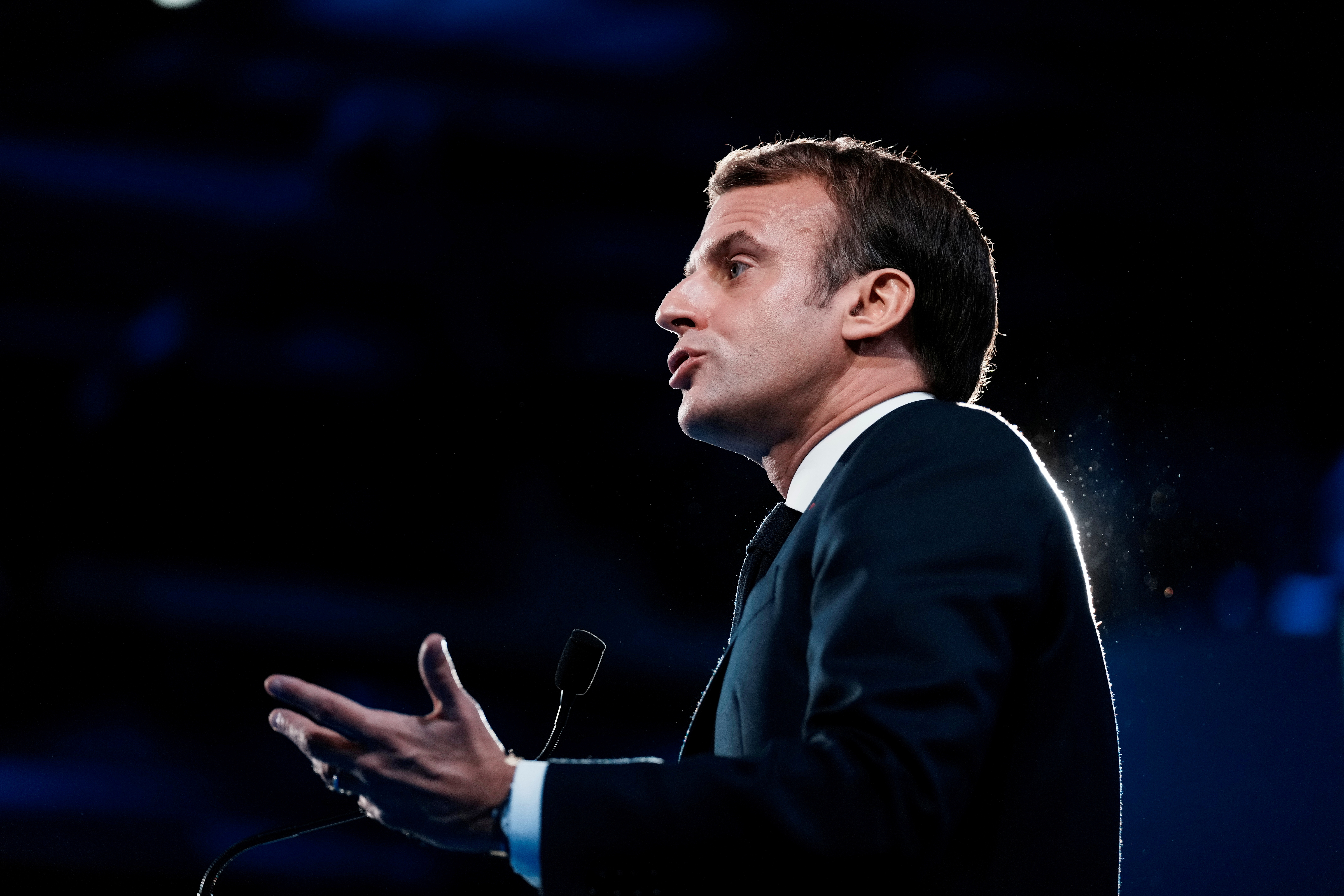 France's Macron speaks at AMF Congress in Paris