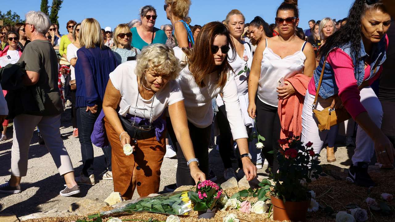 Silent march to support Gisele Pelicot and other female victims of violence in Mazan