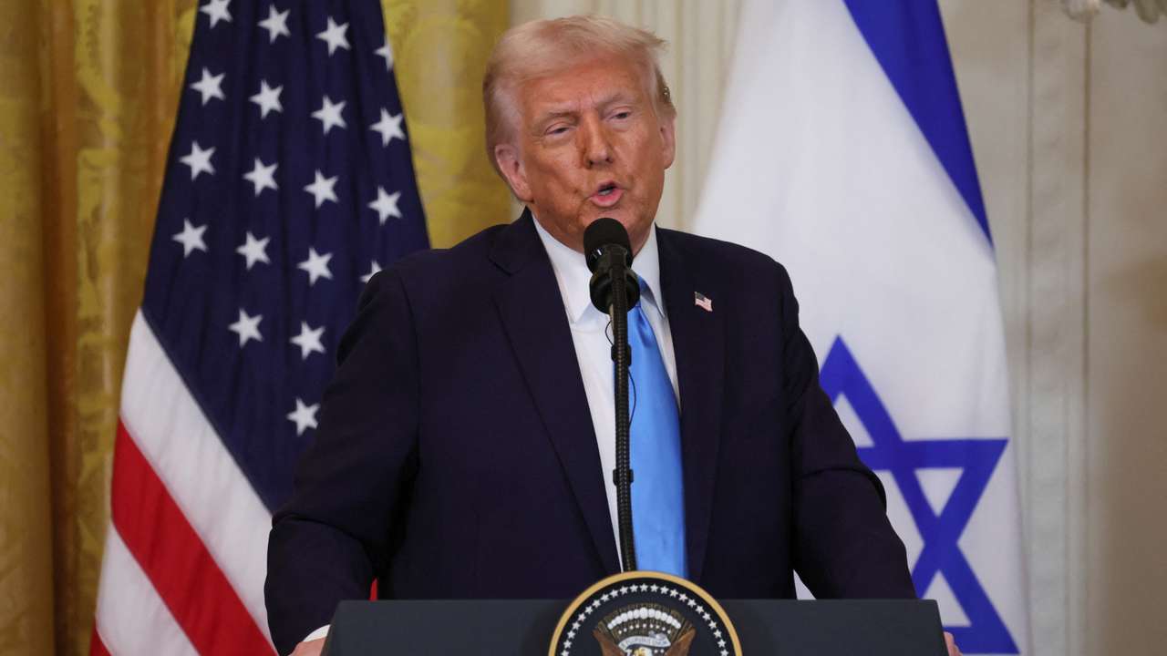 U.S. President Trump meets Israeli PM Netanyahu in Washington