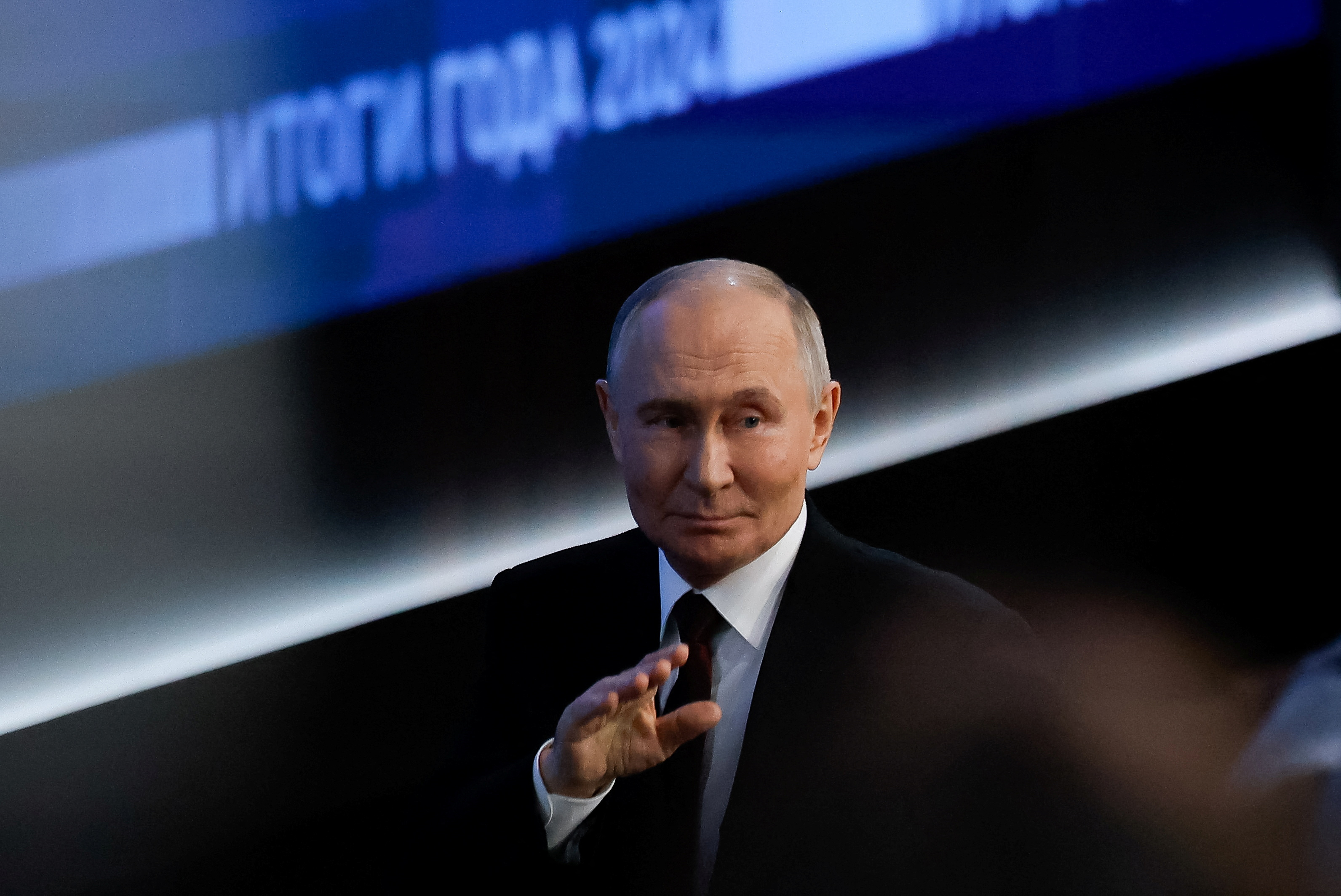 Russia's President Putin holds the annual press conference in Moscow