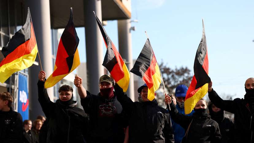 FILE PHOTO: AfD campaign rally in Hohenschoenhausen, Berlin