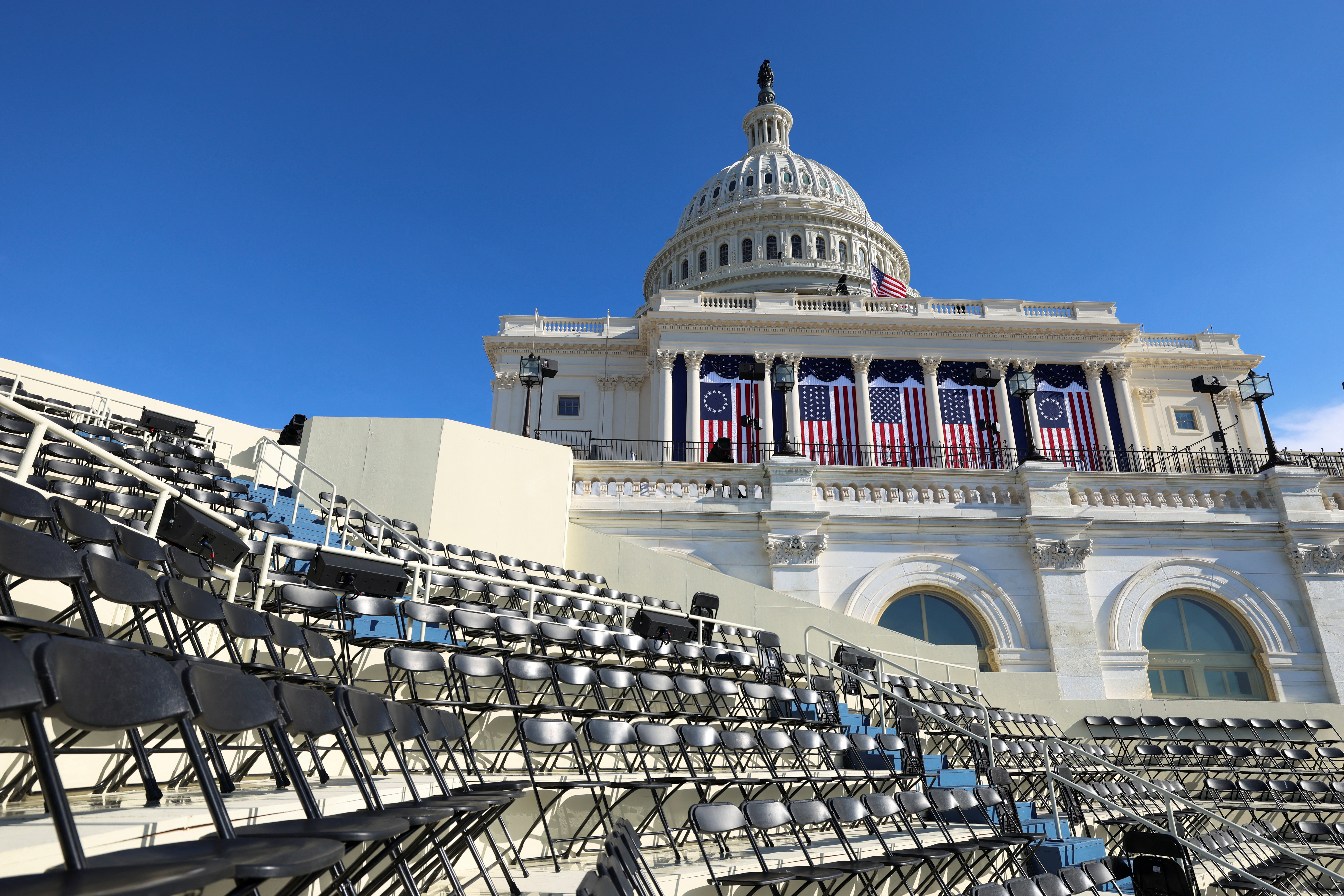 Trump's inauguration moved indoors due to dangerously cold temperatures expected on Monday, in Washington