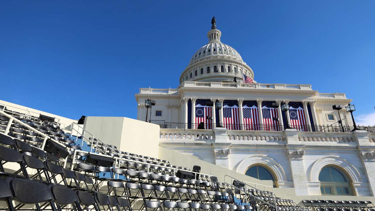 Trump's inauguration moved indoors due to dangerously cold temperatures expected on Monday, in Washington