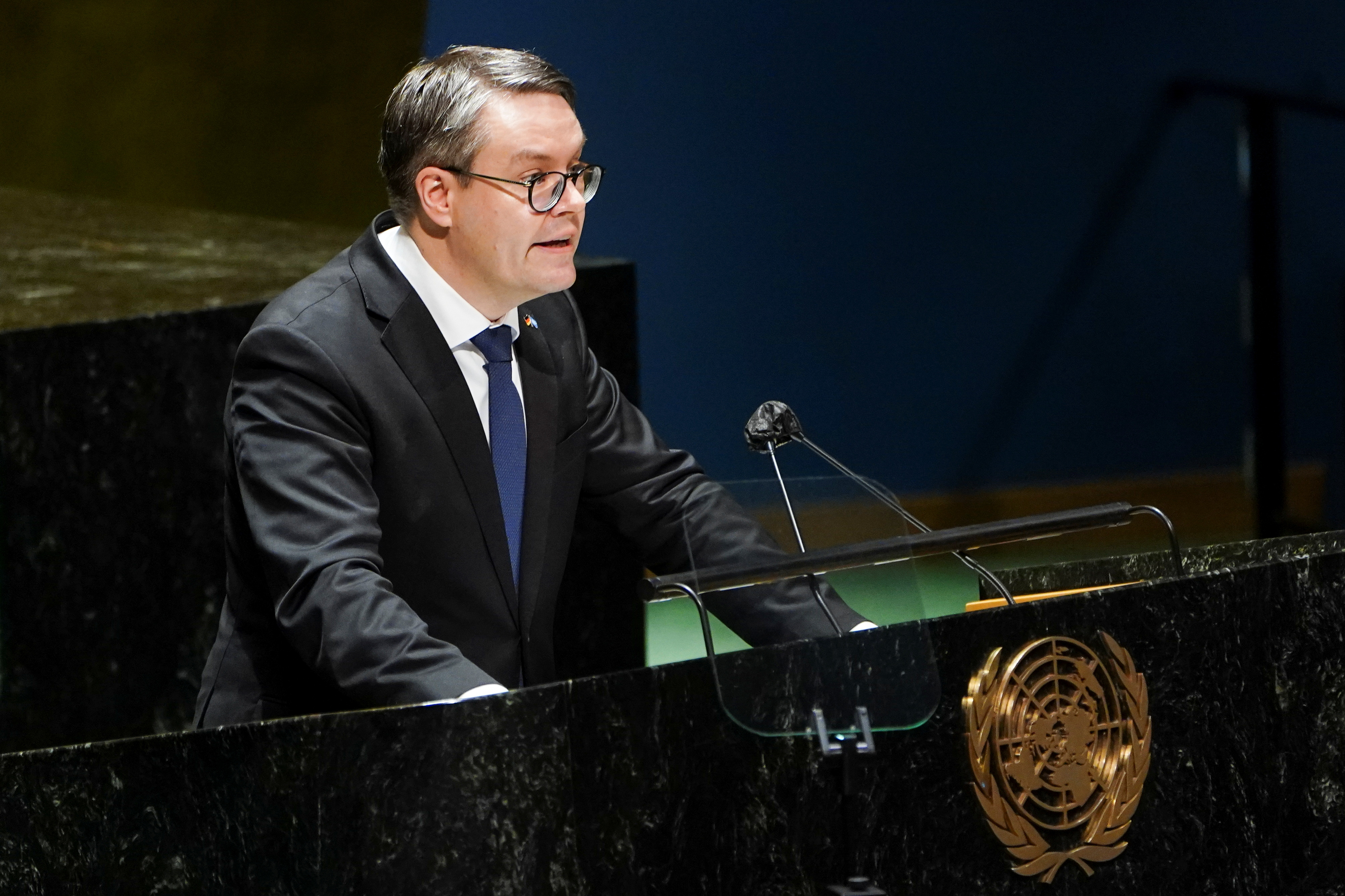 Meeting of the U.N. General Assembly, in New York City