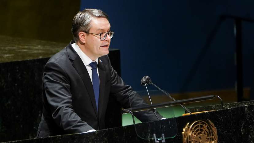 Meeting of the U.N. General Assembly, in New York City