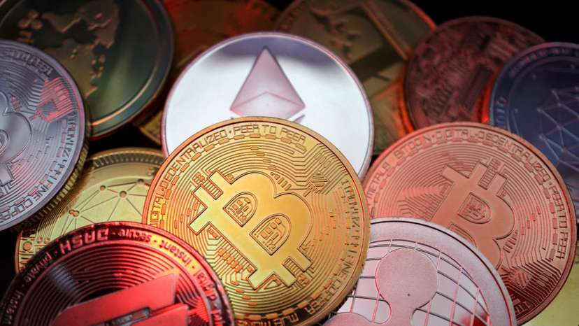 FILE PHOTO: Illustration picture of cryptocurrencies