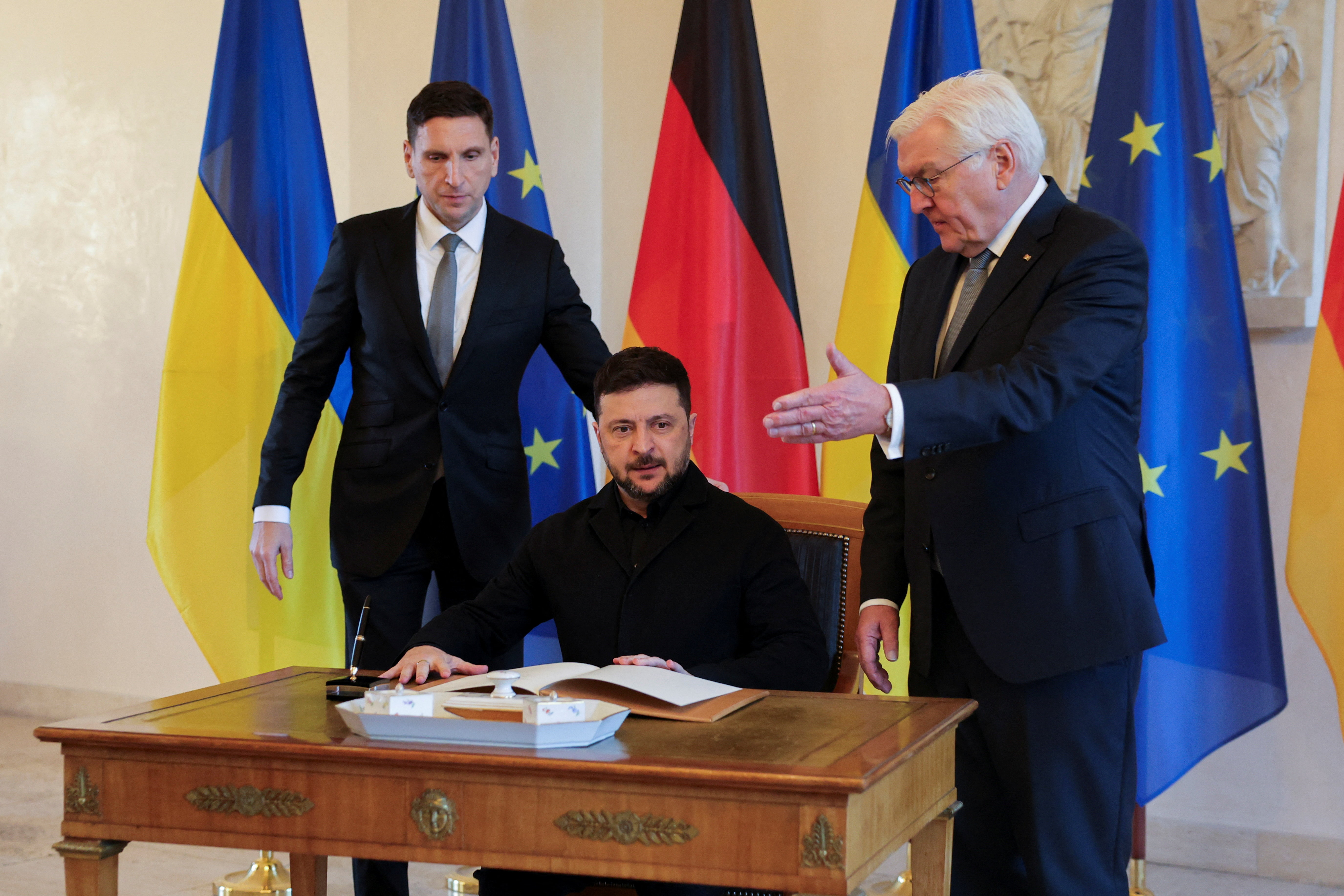 Ukraine's President Volodymyr Zelenskiy visits Berlin