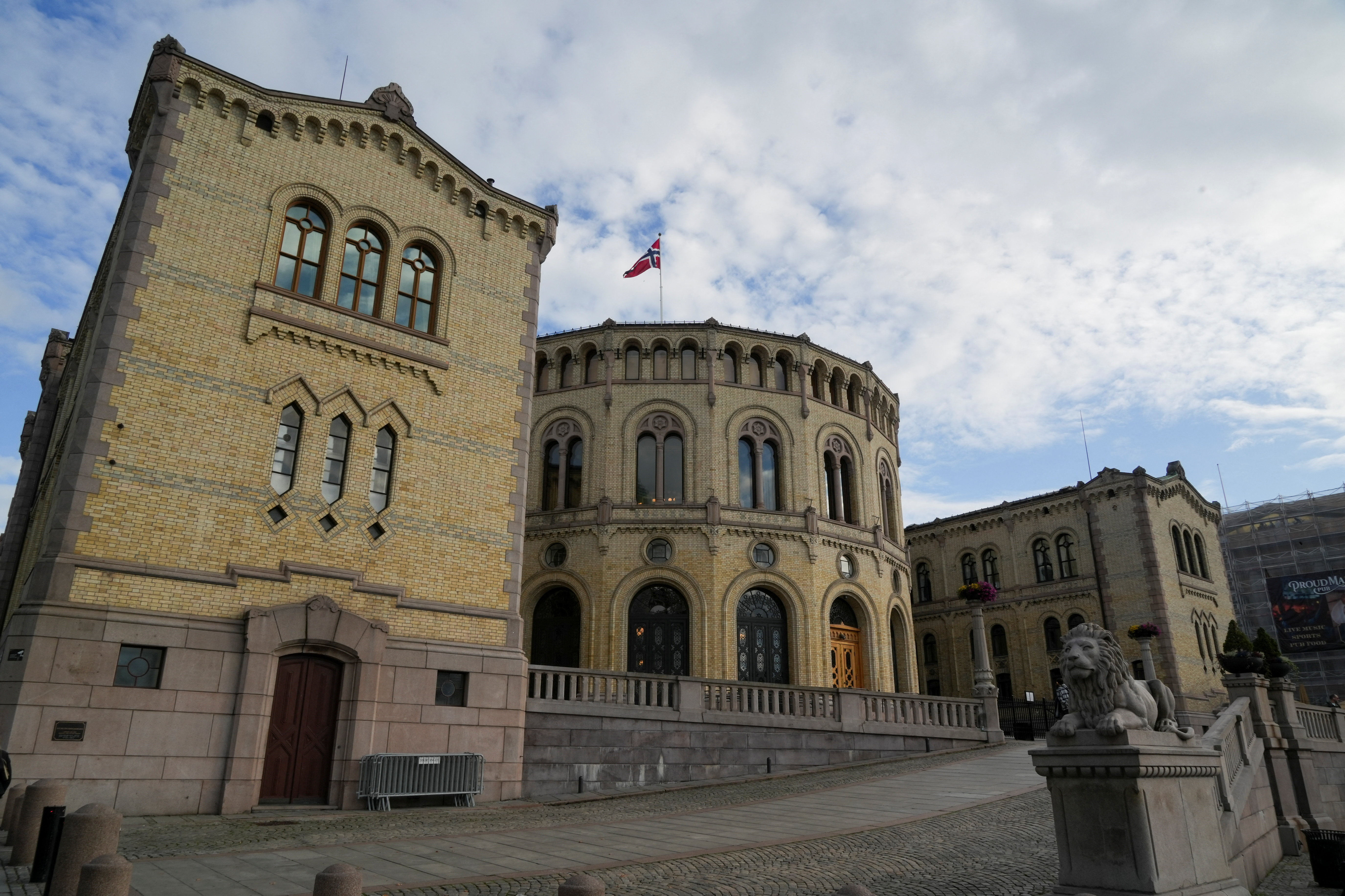 A general view shows Norway's parliament in Oslo