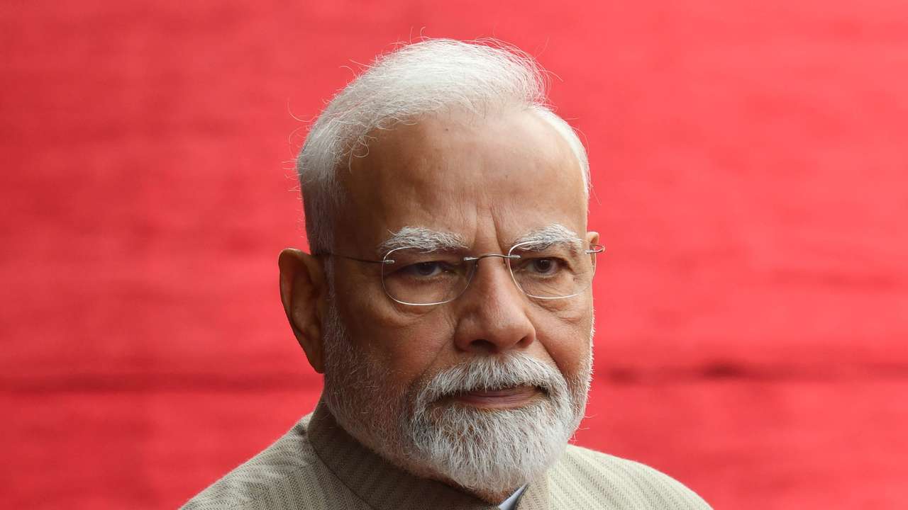 India's Prime Minister Narendra Modi attends the ceremonial recption of Angola's President Joao Manuel Goncalves Lourenco in New Delhi