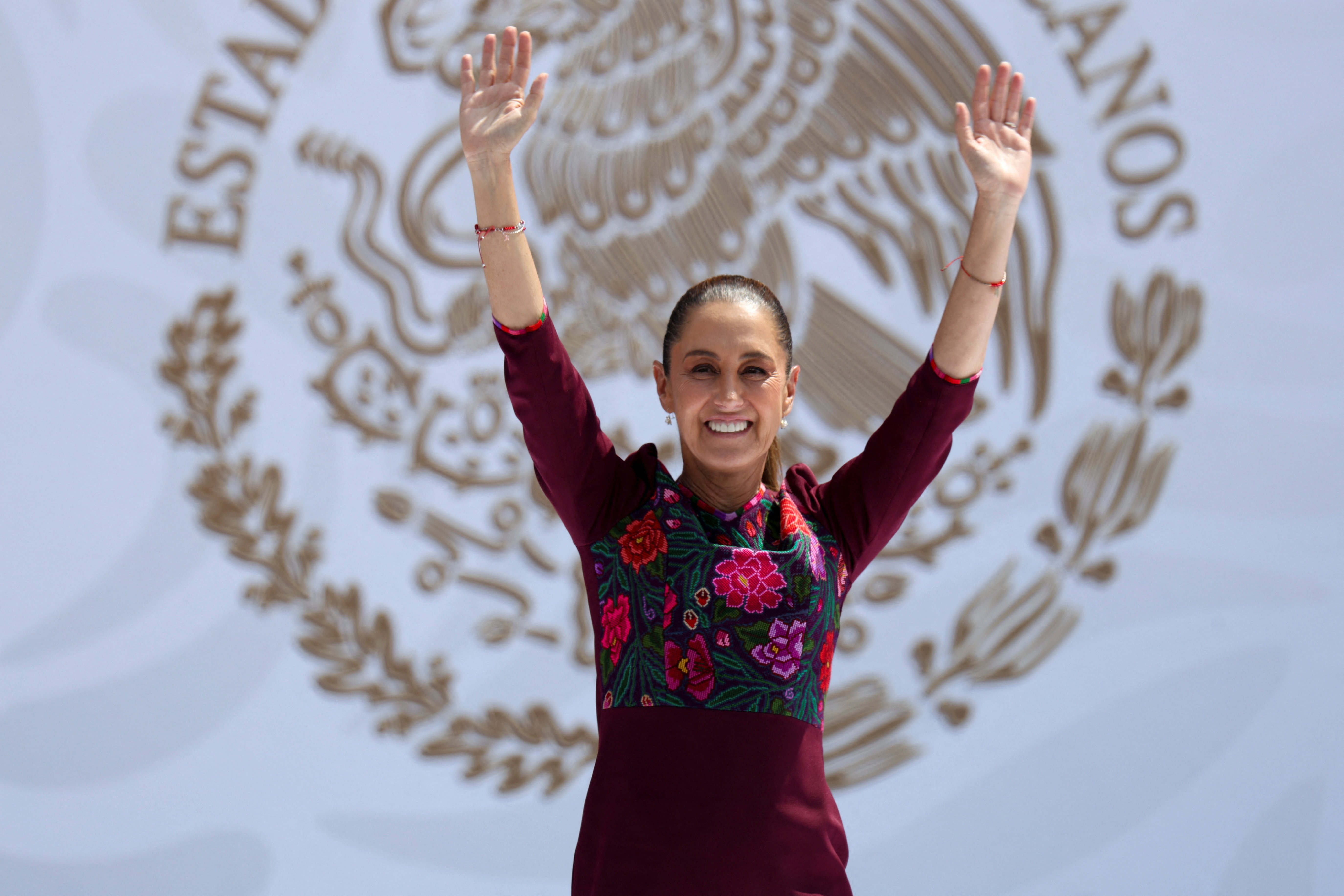 Mexico's President Claudia Sheinbaum marks first year in office, in Mexico City