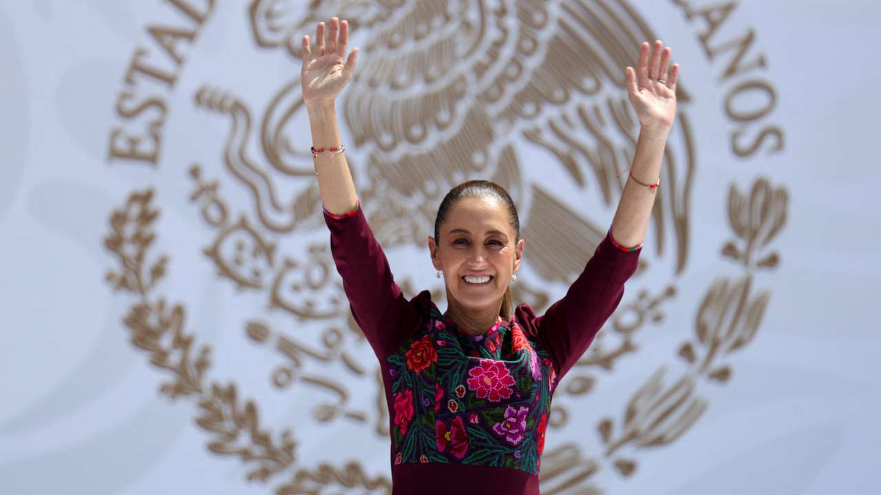 Mexico's President Claudia Sheinbaum marks first year in office, in Mexico City