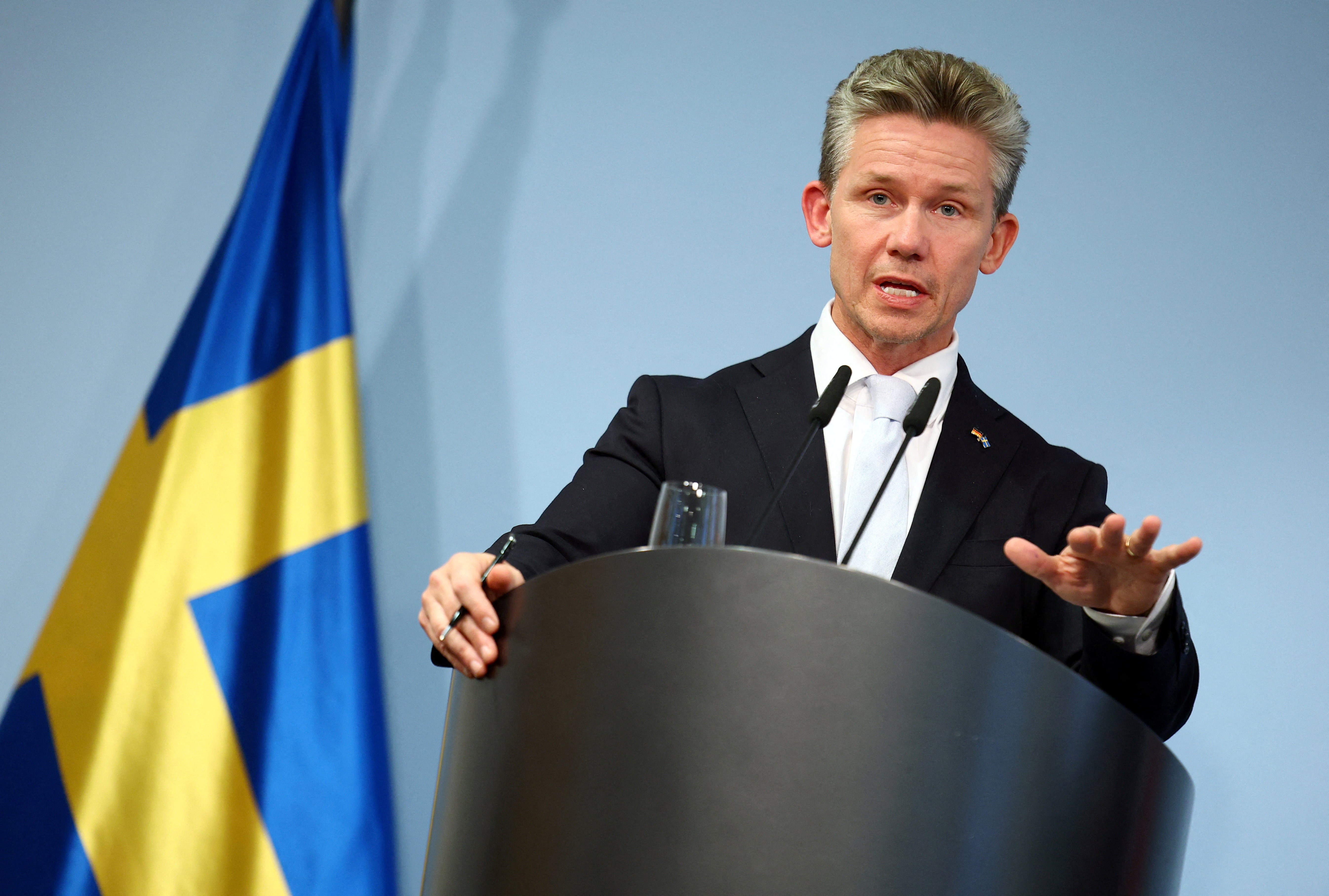 German Defence Minister Pistorius receives Swedish counterpart Jonson in Berlin