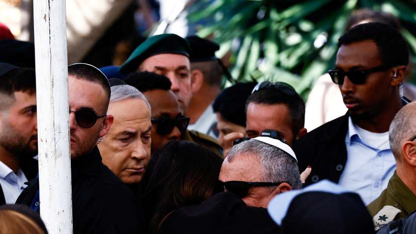 FILE PHOTO: Funeral for Gal Meir Eisenkot, 25, son of Israeli cabinet minister and former military chief Gadi Eizenkot, in Herzliya