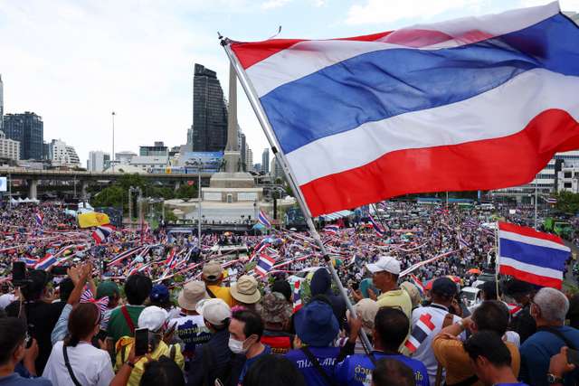 Anti-government protest against Thailand's PM Shinawatra in Bangkok