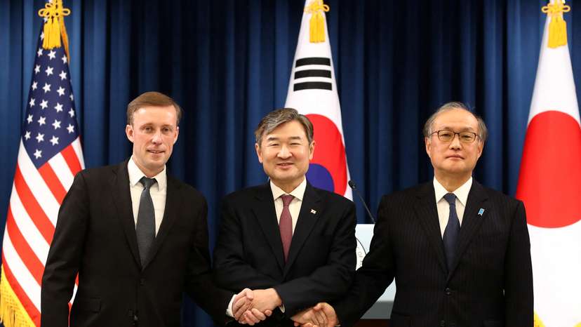 Joint Press Conference For South Korea-U.S.-Japan Trilateral Meeting