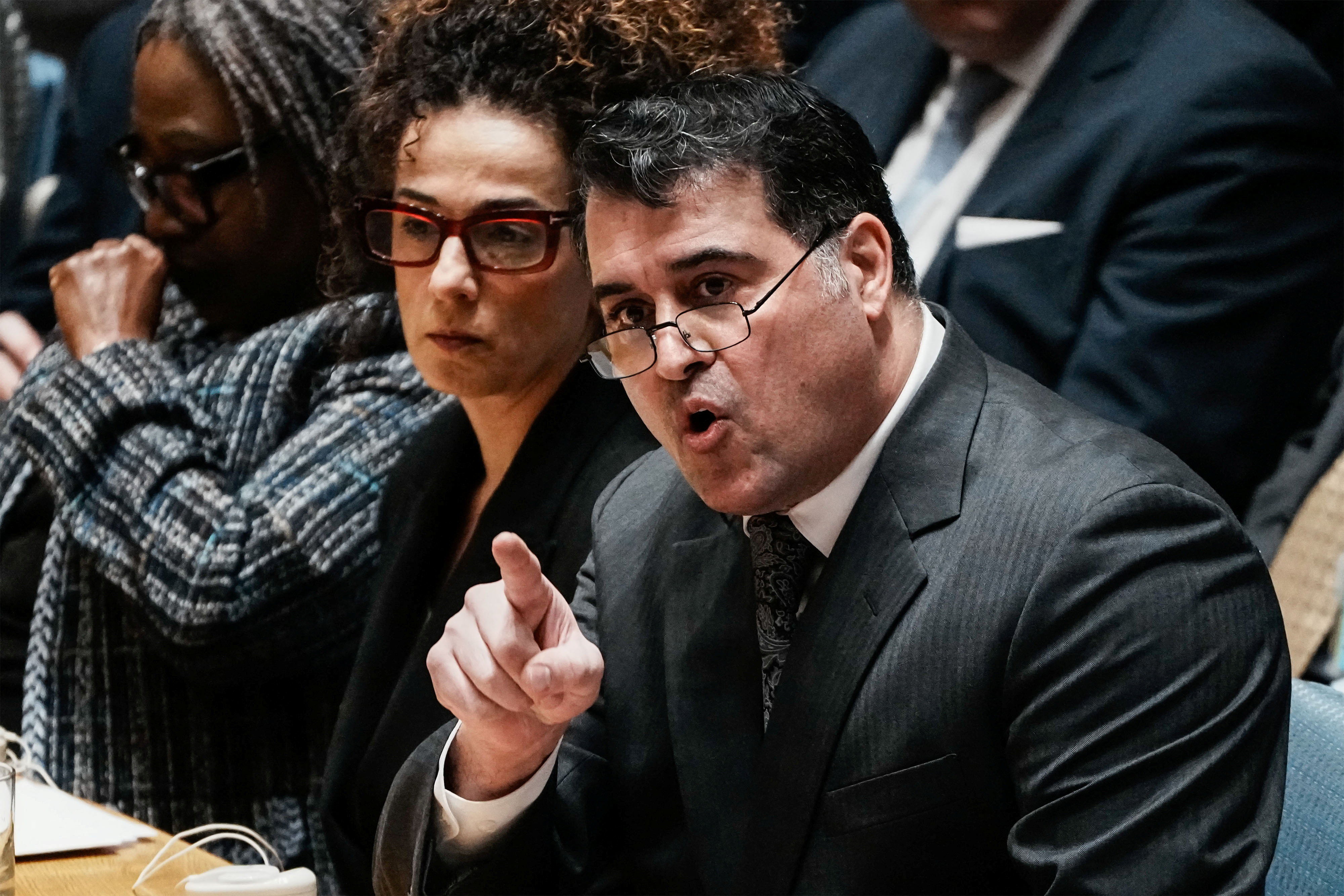 Members of the UN Security Council meet on Iran at the request of the United States at U.N. headquarters in New York