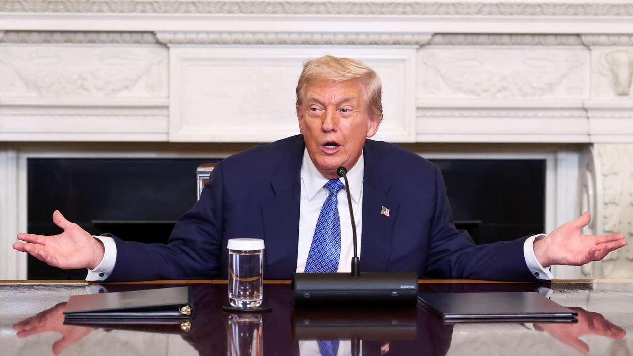 U.S. President Trump participates in a trilateral signing with Armenia's PM Pashinyan and Azerbaijan's President Aliyev, in Washington, D.C.