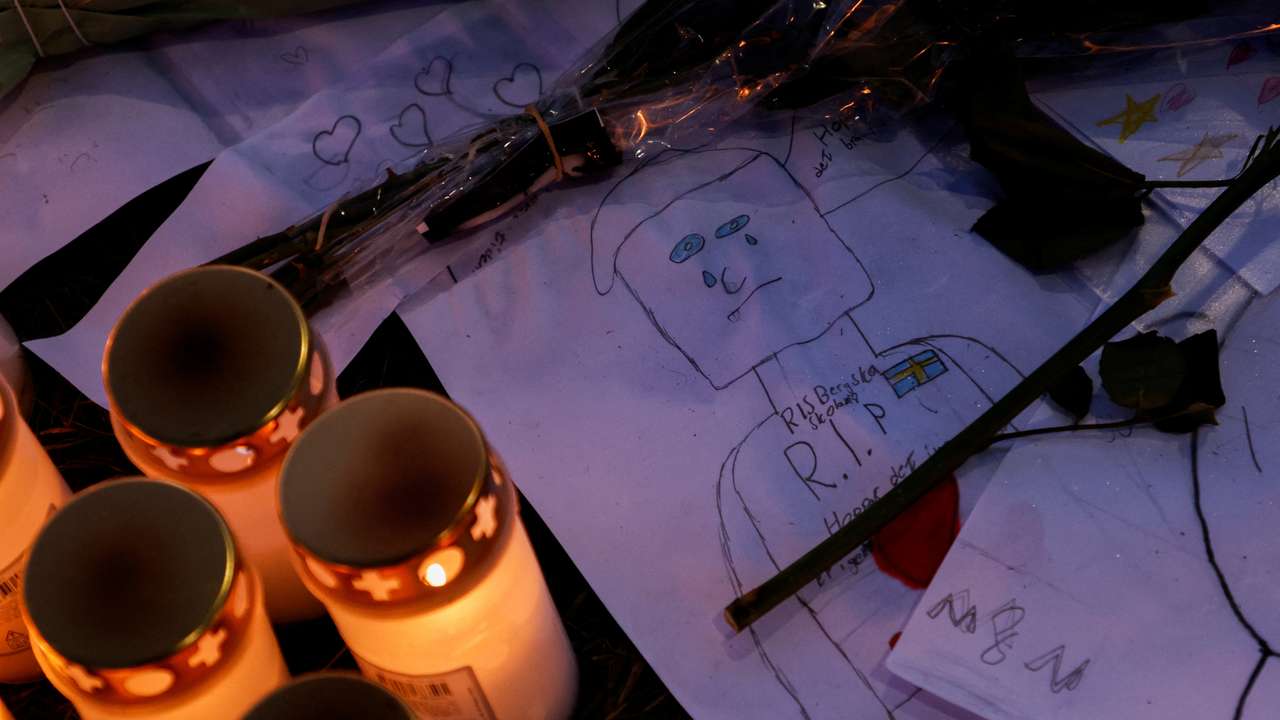 Aftermath of shooting attack at a school in Orebro