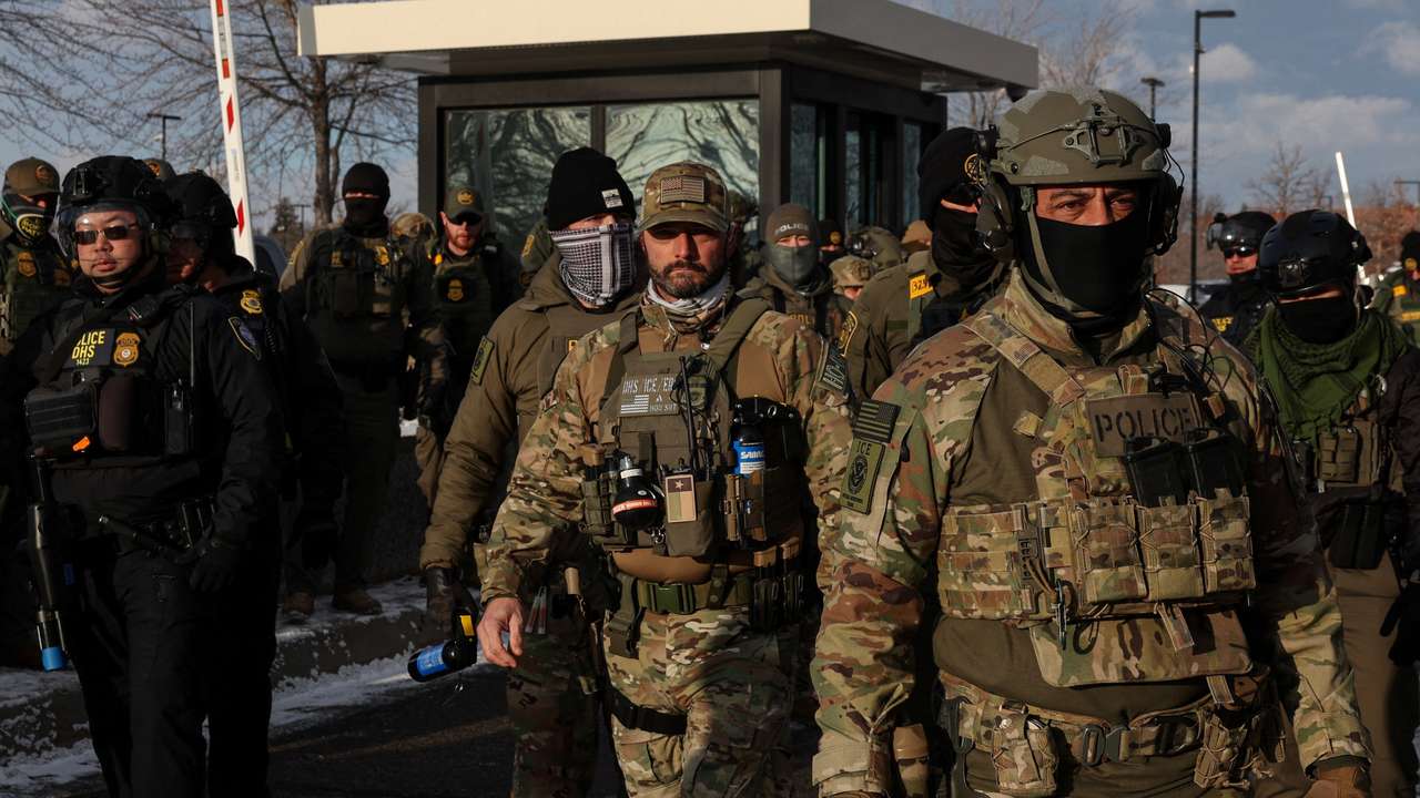 Demonstration against increased immigration enforcement, days after the fatal shooting of Renee Nicole Good by an ICE agent, in Minneapolis