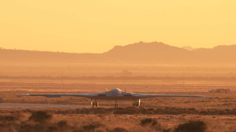 First flight of the United States Air Force's B-21 "Raider\