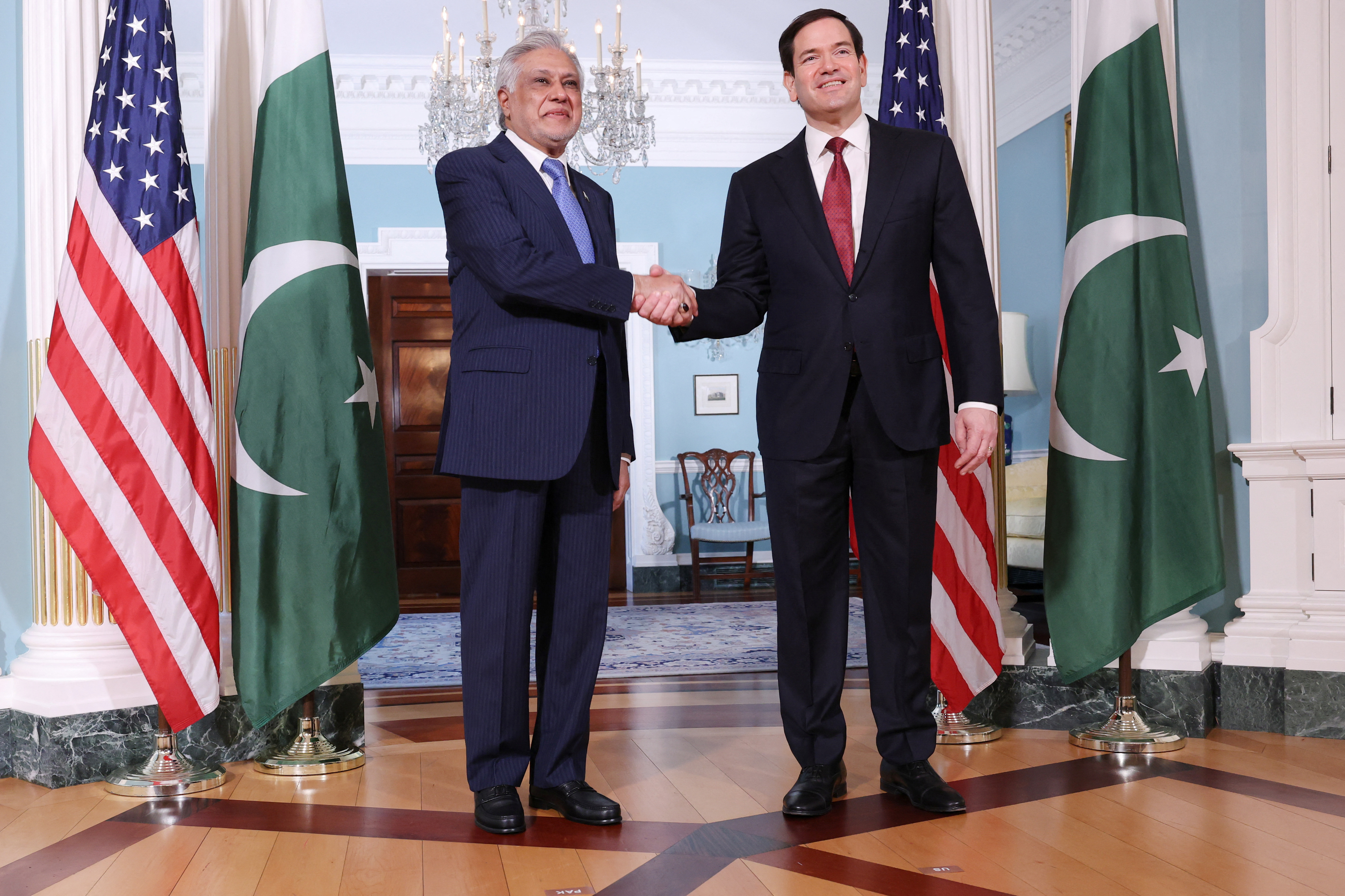 U.S. Secretary of State Rubio meets with Pakistani Foreign Minister Dar in Washington