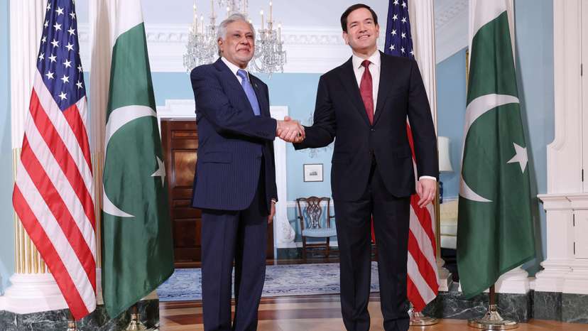 U.S. Secretary of State Rubio meets with Pakistani Foreign Minister Dar in Washington