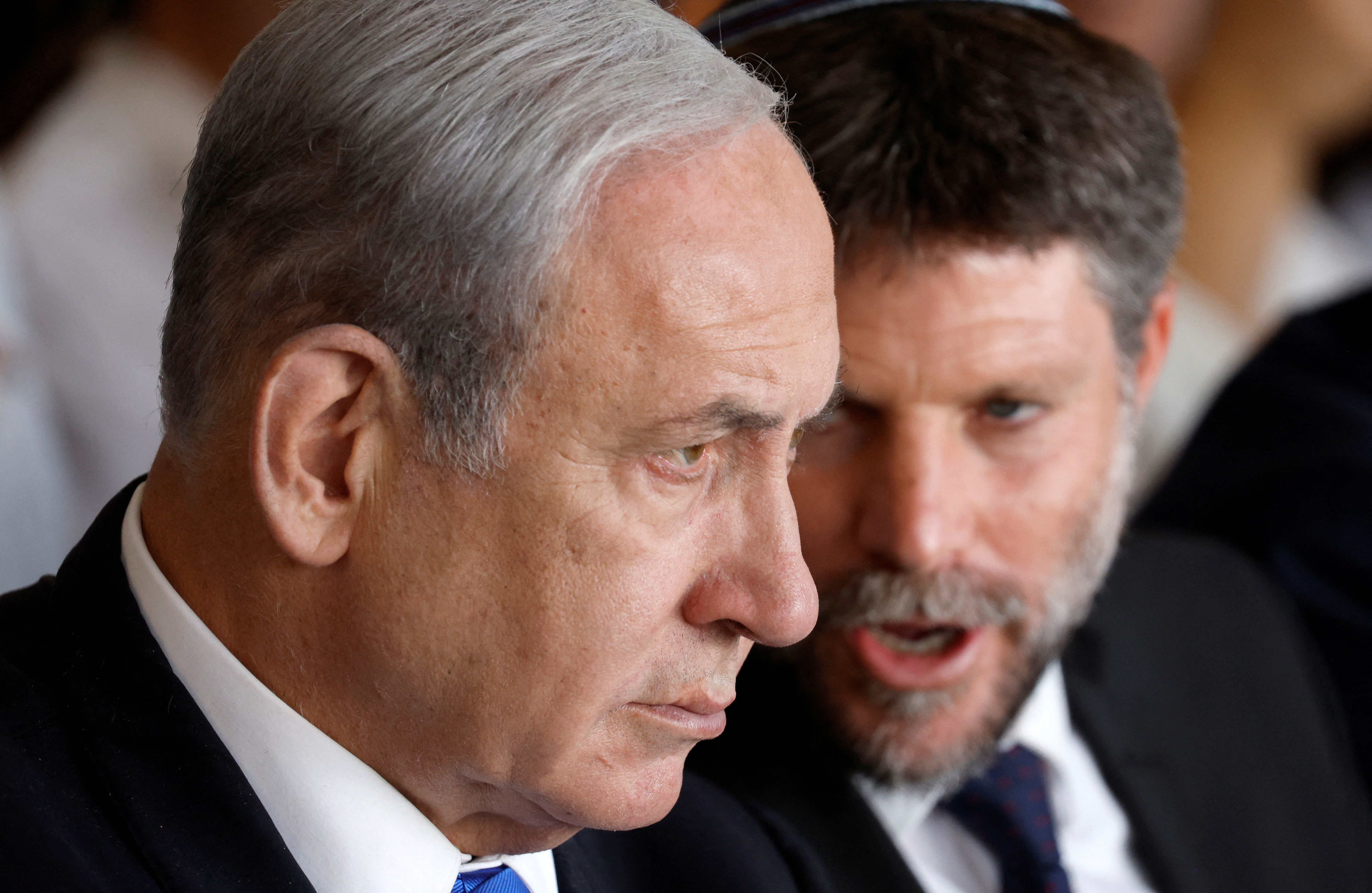 Israeli PM Netanyahu attends an inauguration event for Israel's new light rail line, in Petah Tikva
