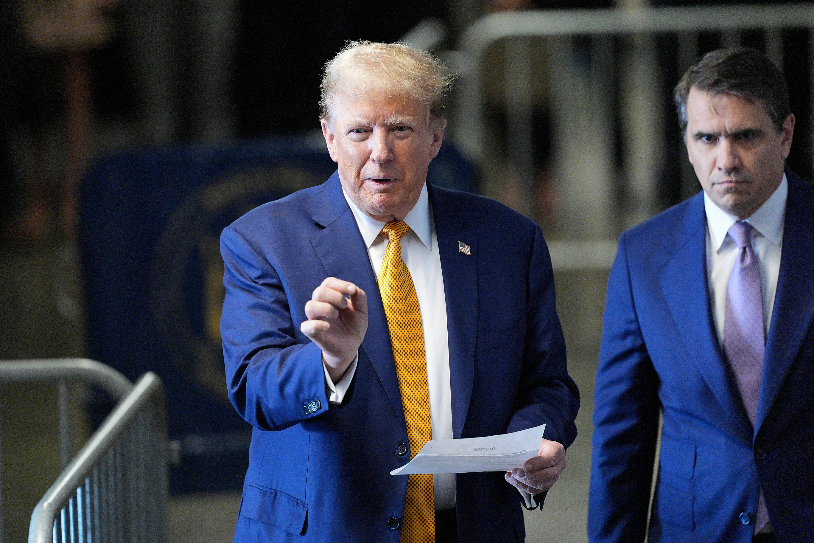 Former U.S. President Trump's criminal trial on charges of falsifying business records continues in New York