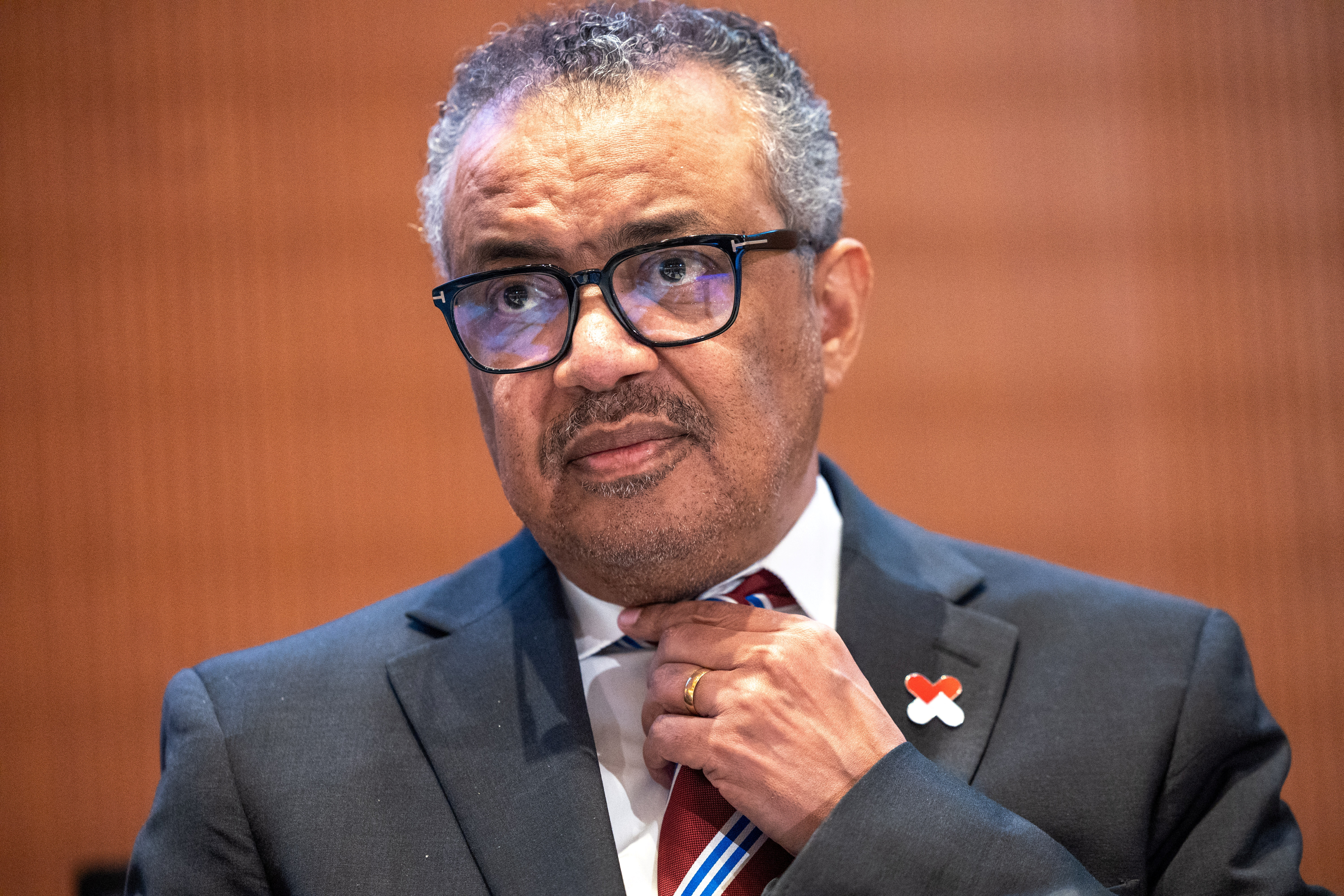 Director-General of the WHO Dr. Tedros attends the World Health Assembly in Geneva