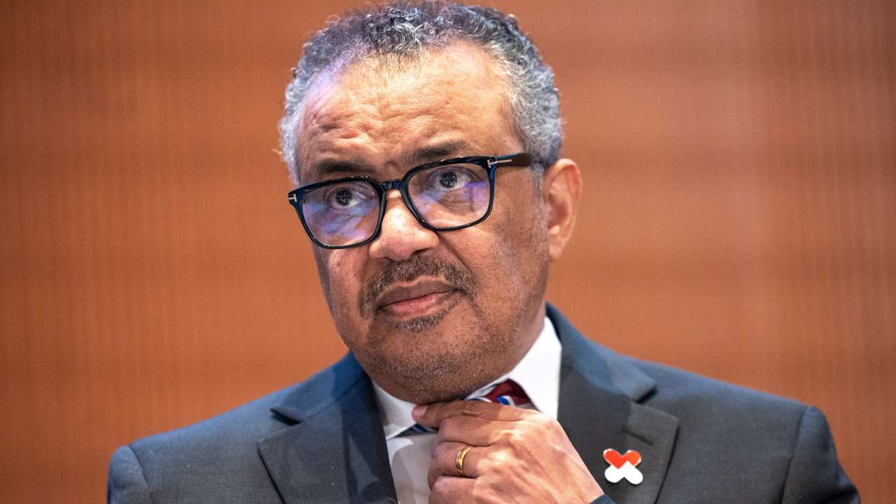 Director-General of the WHO Dr. Tedros attends the World Health Assembly in Geneva