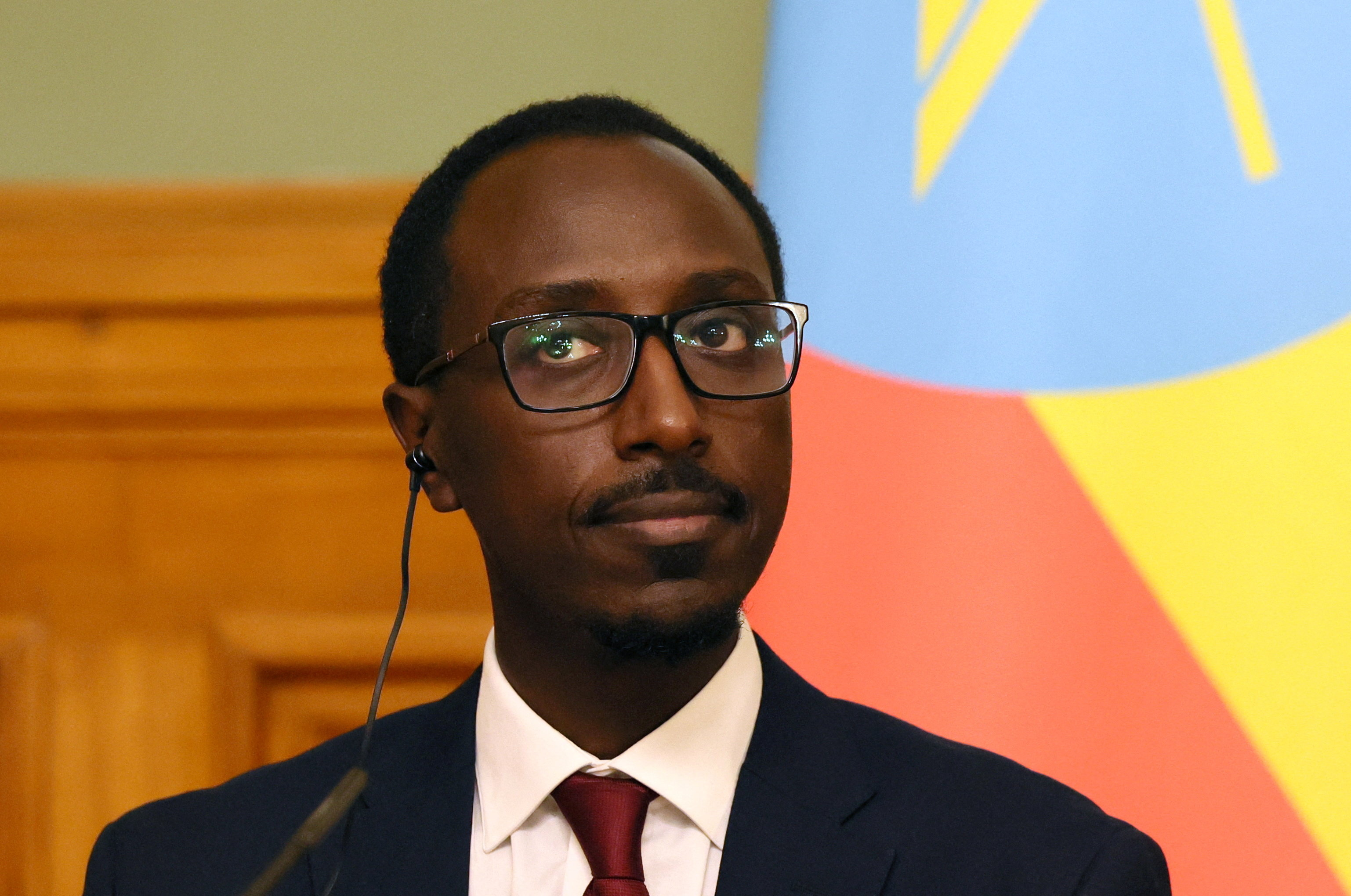 FILE PHOTO: Russian Foreign Minister Sergei Lavrov meets with his Ethiopian counterpart Gedion Timothewos in Moscow
