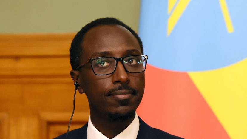 FILE PHOTO: Russian Foreign Minister Sergei Lavrov meets with his Ethiopian counterpart Gedion Timothewos in Moscow