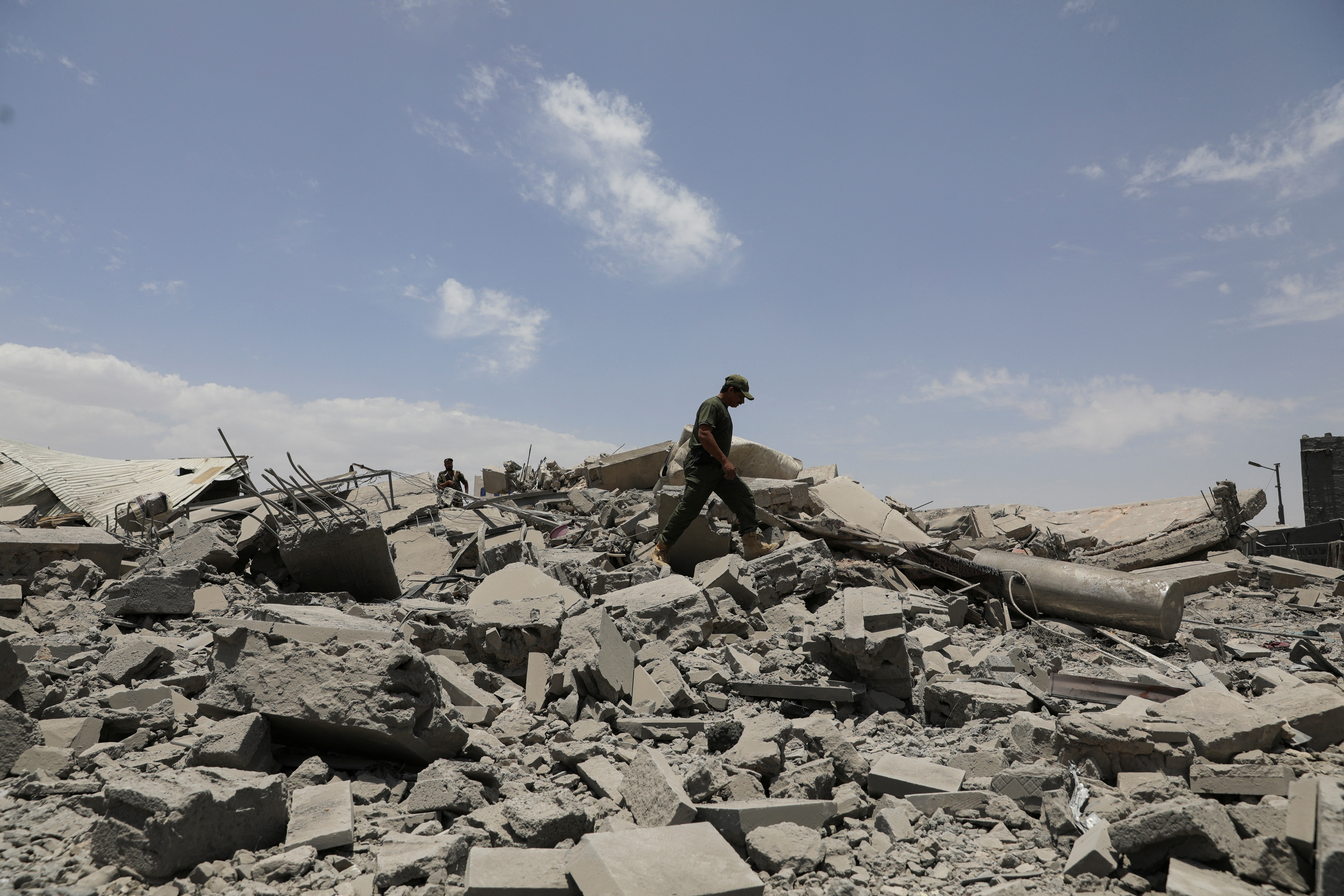 FILE PHOTO: Aftermath of U.S. air strikes in Sanaa
