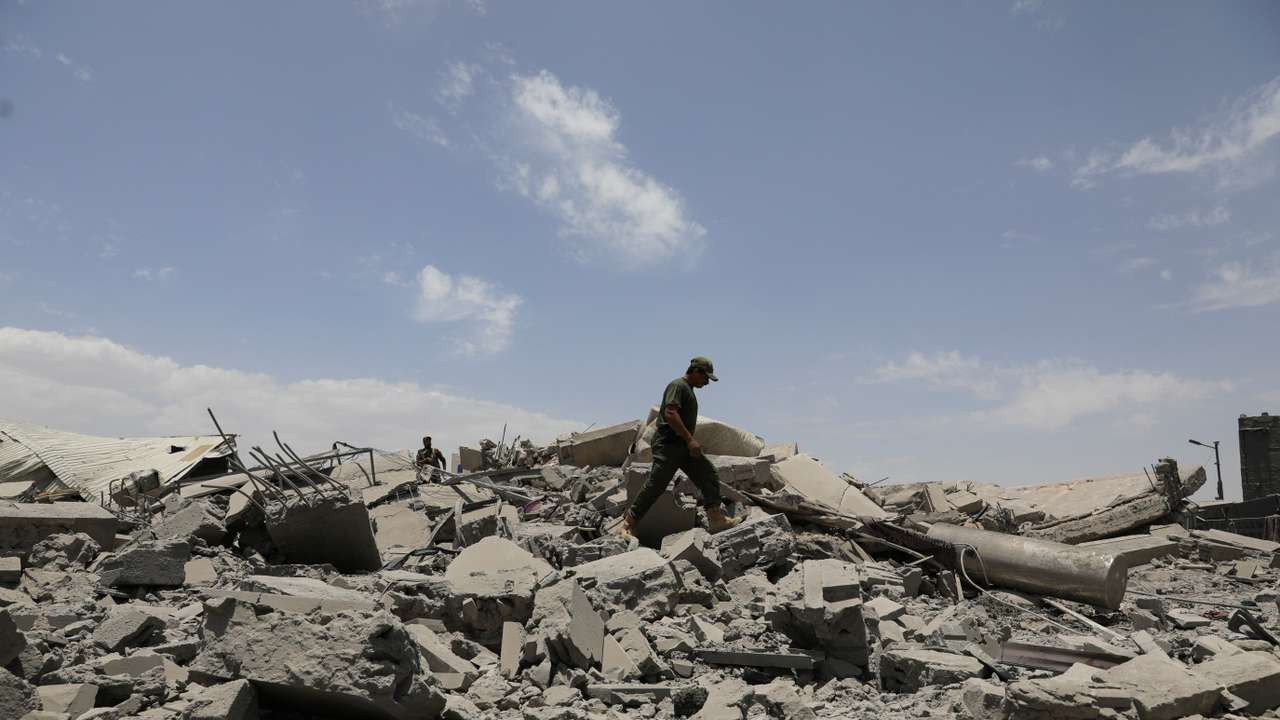 FILE PHOTO: Aftermath of U.S. air strikes in Sanaa