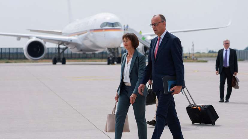 German Chancellor Merz leaves for Canada G7 summit from Berlin