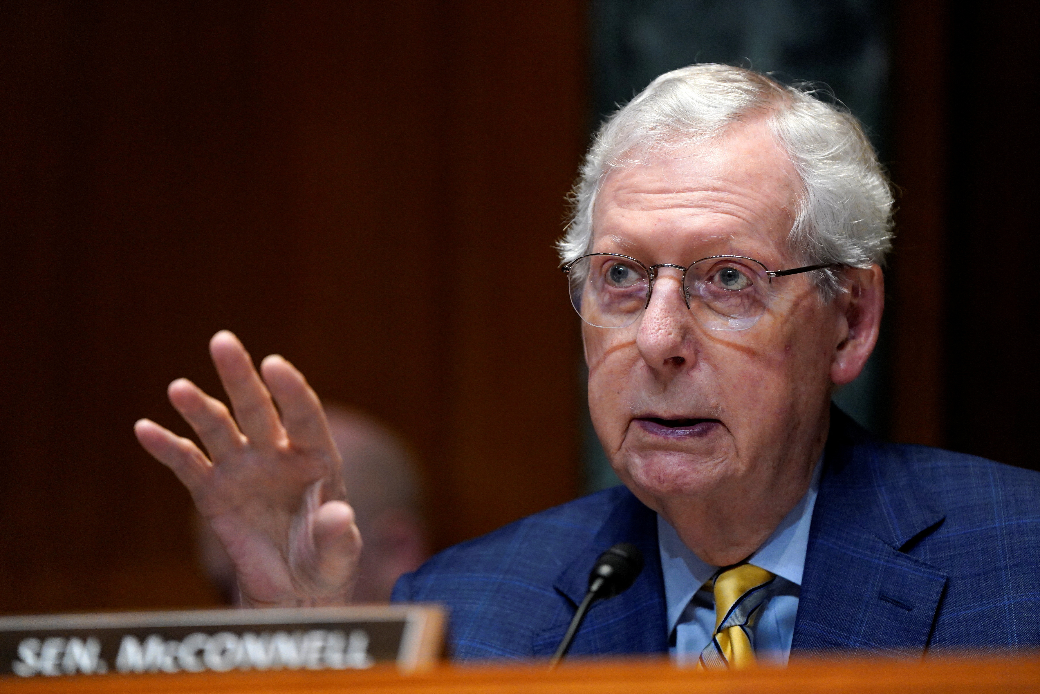 Pentagon leaders appear before Senate Appropriations Committee hearing on Defense Department budget, in Washington